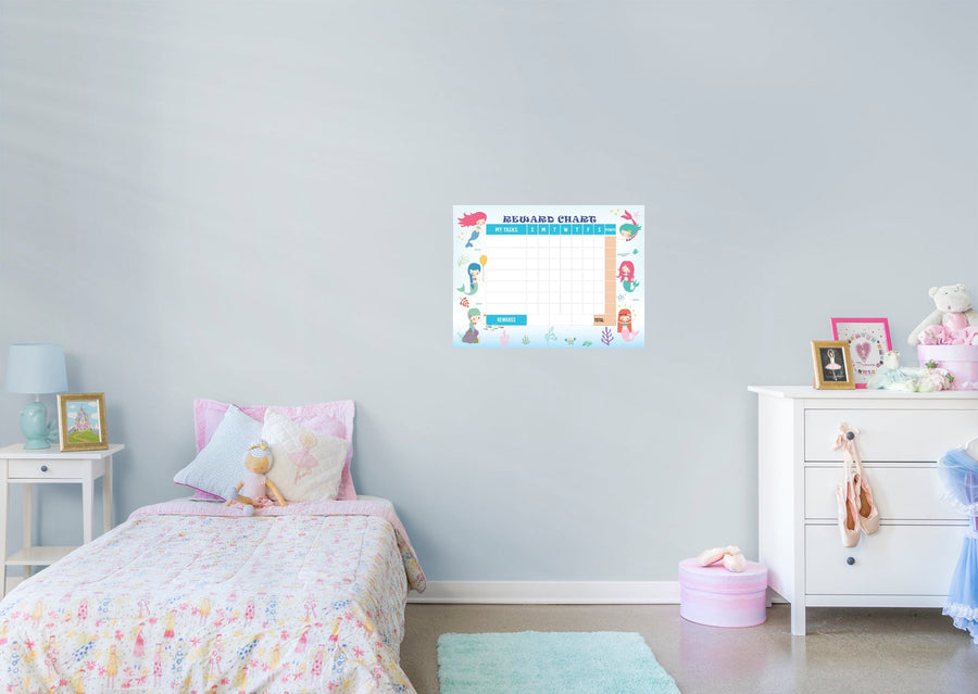 Magical Creatures: Mermaid Little mermaids Dry Erase        -   Removable Wall   Adhesive Decal