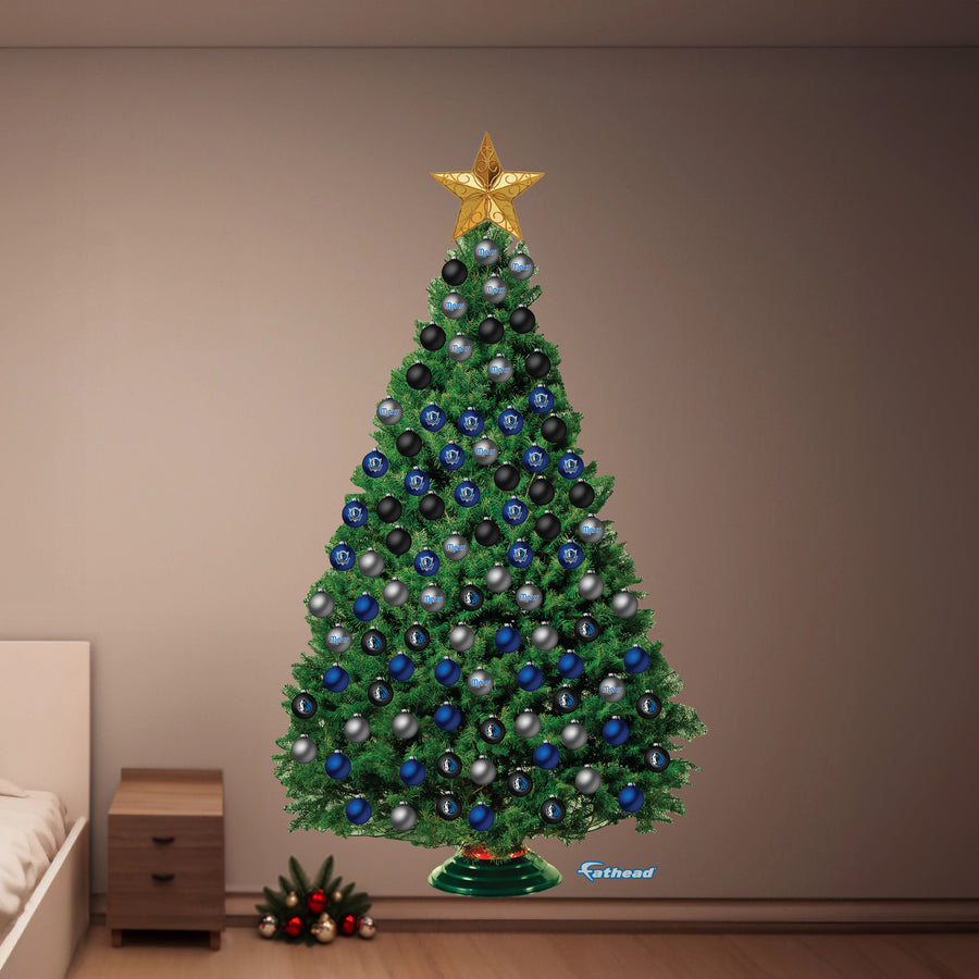 Dallas Mavericks - Decorate Your Own Christmas Tree - Official NBA - Reusable Vinyl Wall Decals