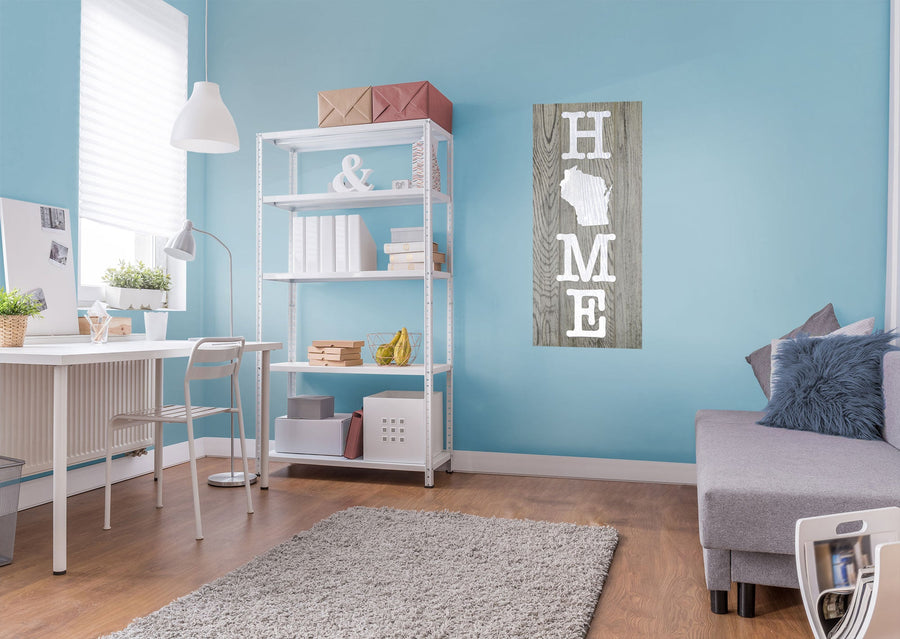Home Products: Wisconsin Vinyl State Home Signs        -   Removable     Adhesive Decal