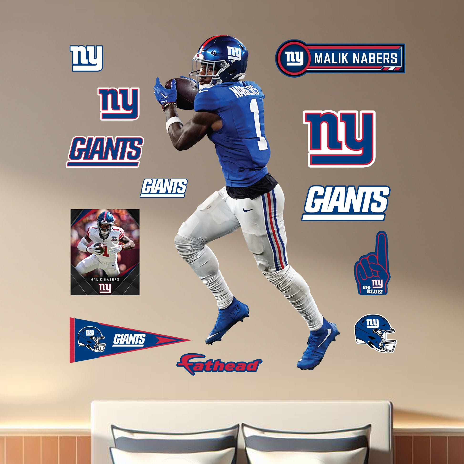 Life-Size Athlete +12 Decals  (47"W x 78"H) 