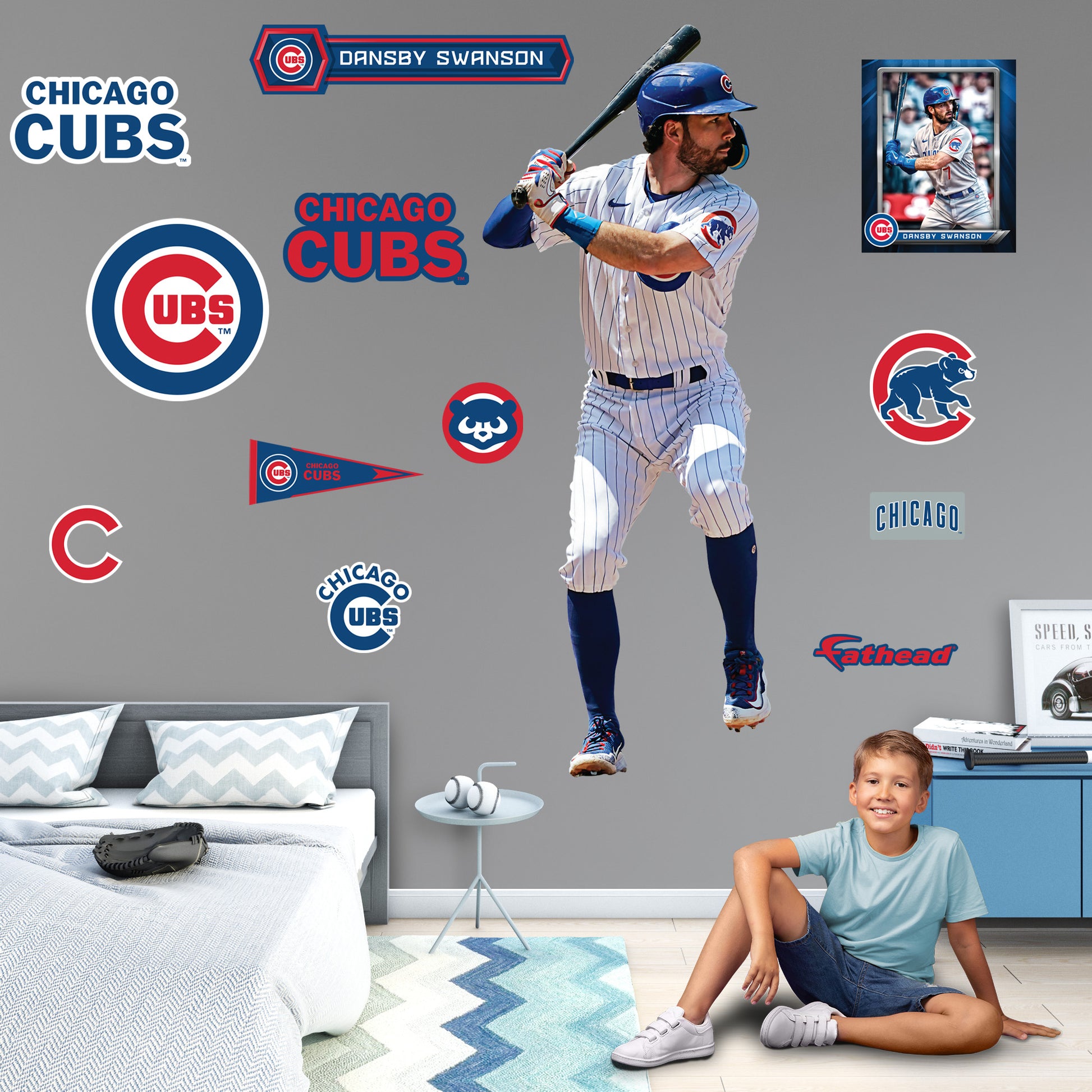 Life-Size Athlete +12 Decals  (30"W x 78"H) 