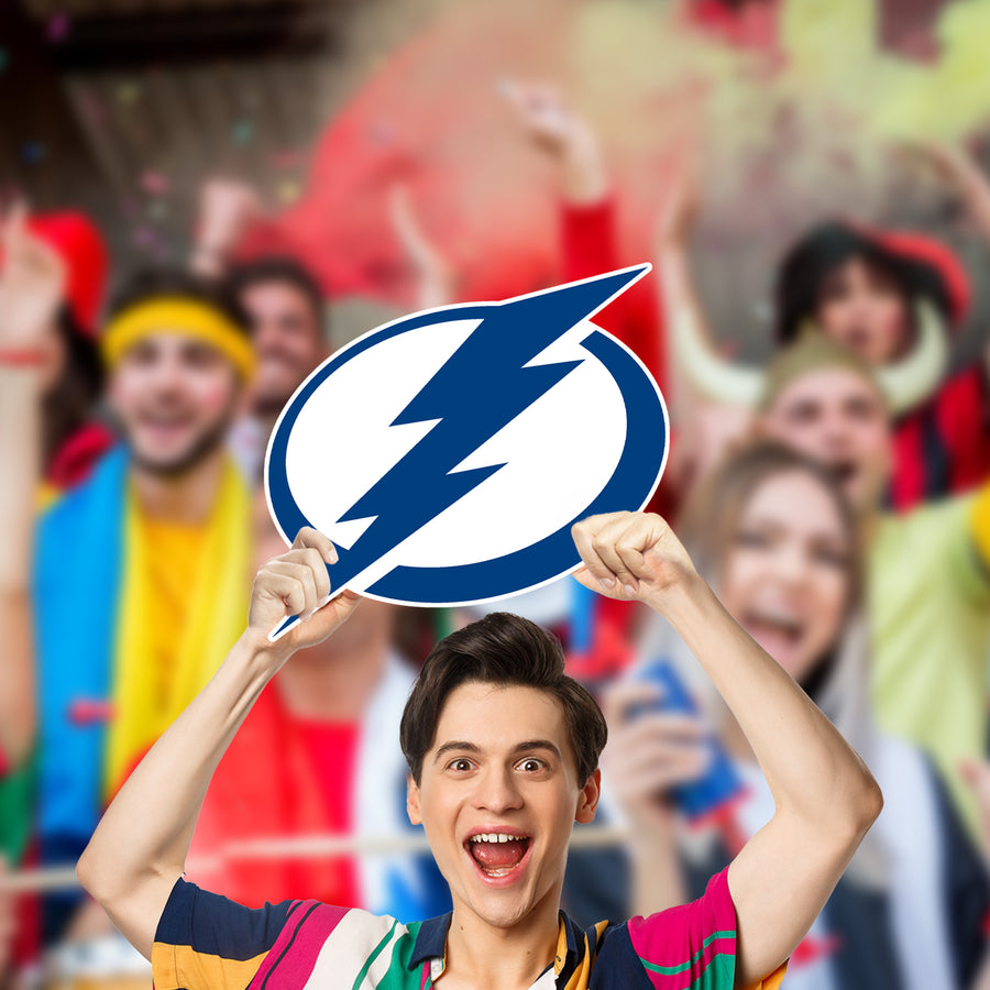 Logo - Big Head - Official NHL - Tampa Bay Lightning - Foam Core Cutout