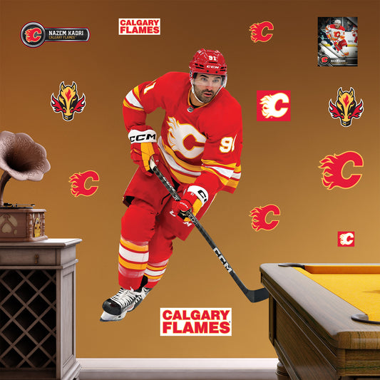 Calgary Flames: Nazem Kadri 2023        - Officially Licensed NHL Removable     Adhesive Decal