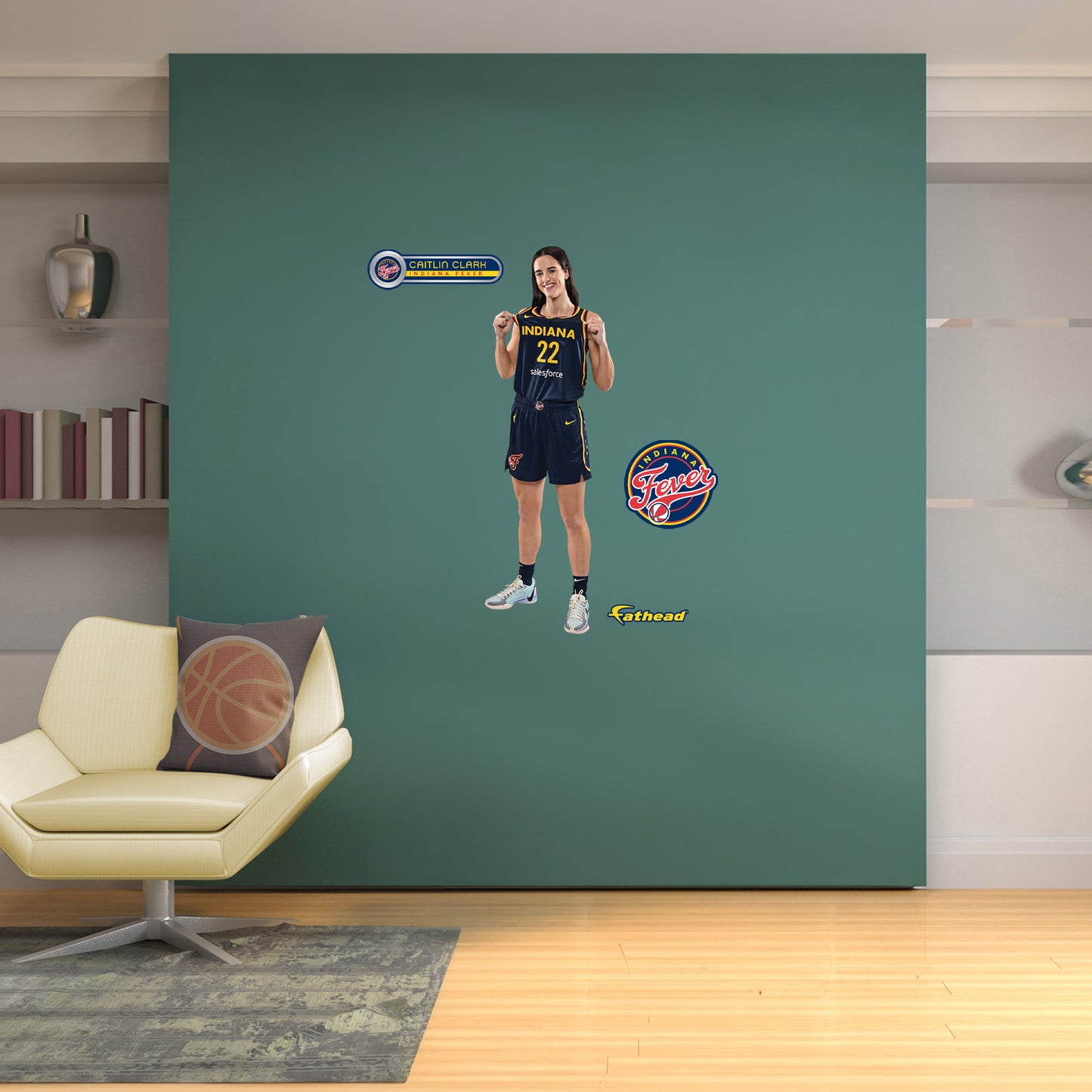 Indiana Fever: Caitlin Clark The Future        - Officially Licensed WNBA Removable     Adhesive Decal