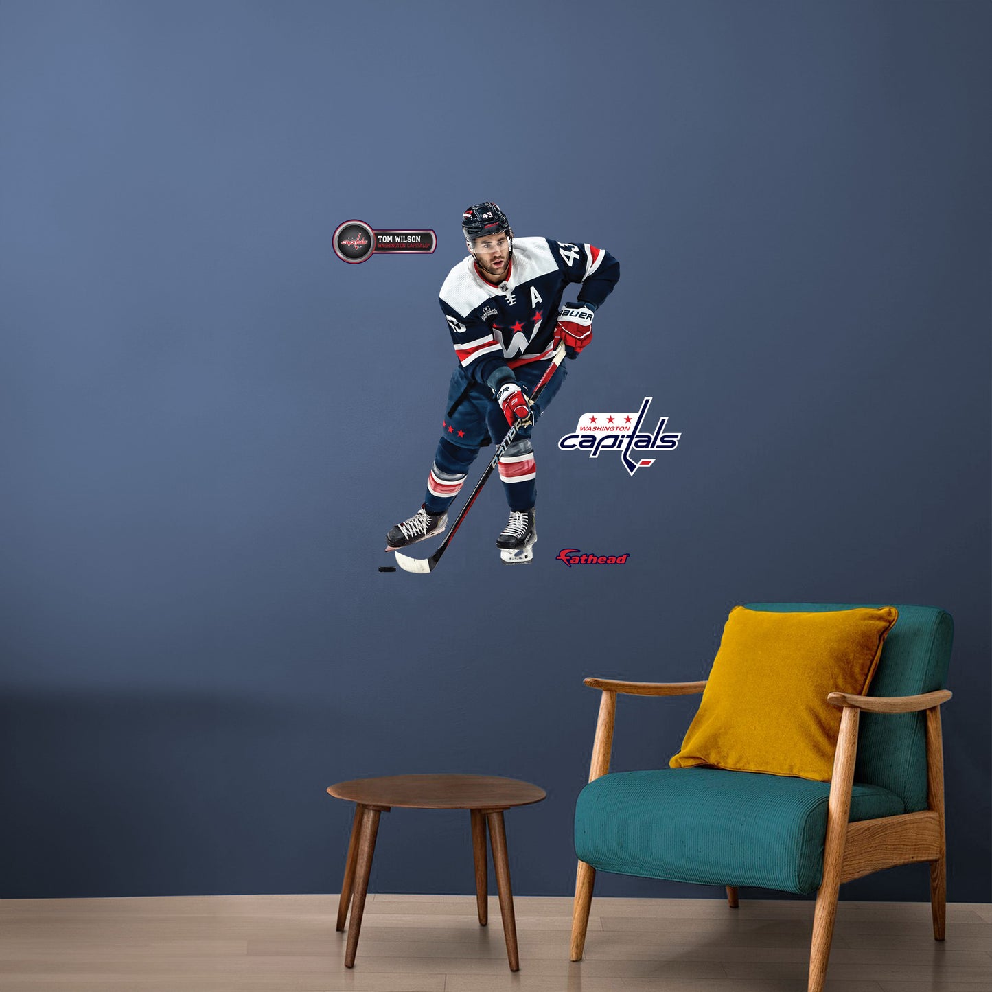 Washington Capitals: Tom Wilson         - Officially Licensed NHL Removable     Adhesive Decal