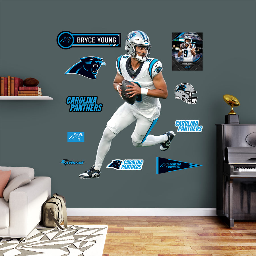 Bryce Young - RealBig Collection - Official NFL - Carolina Panthers - Reusable Vinyl Wall Decals