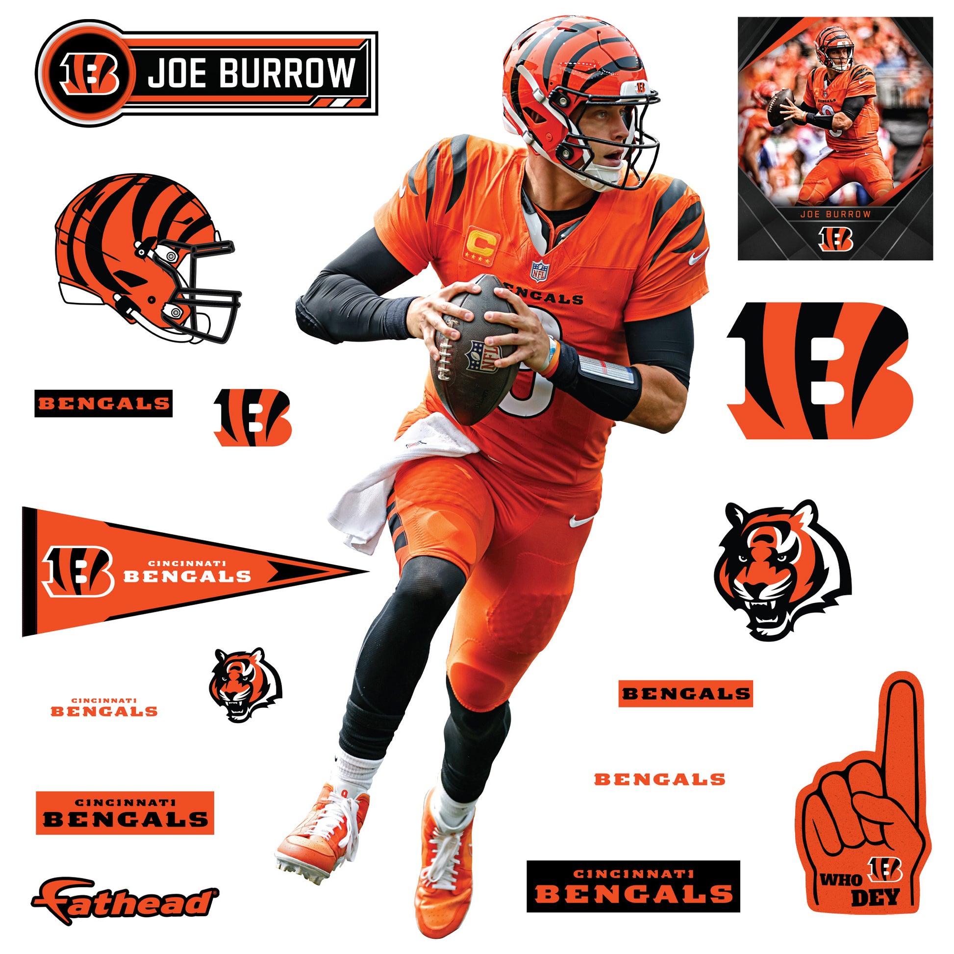 Life-Size Athlete +16 Decals  (36.5"W x 78"H) 