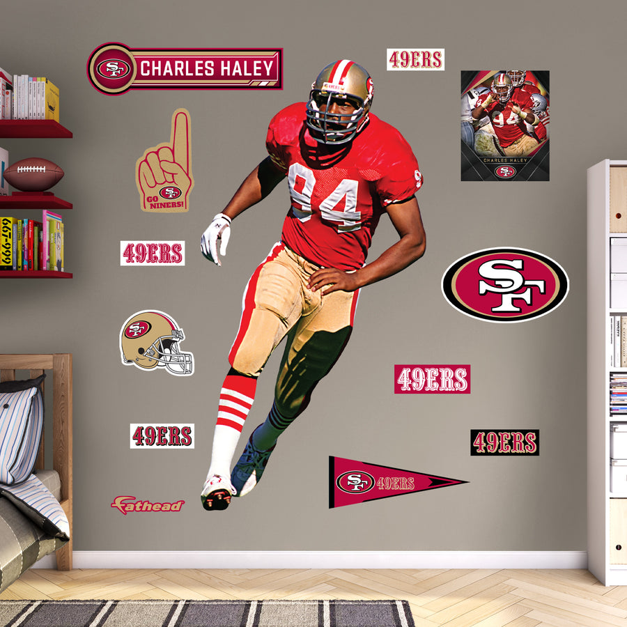 Charles Haley Legend - RealBig Collection - Official NFL - San Francisco 49ers - Reusable Vinyl Wall Decals