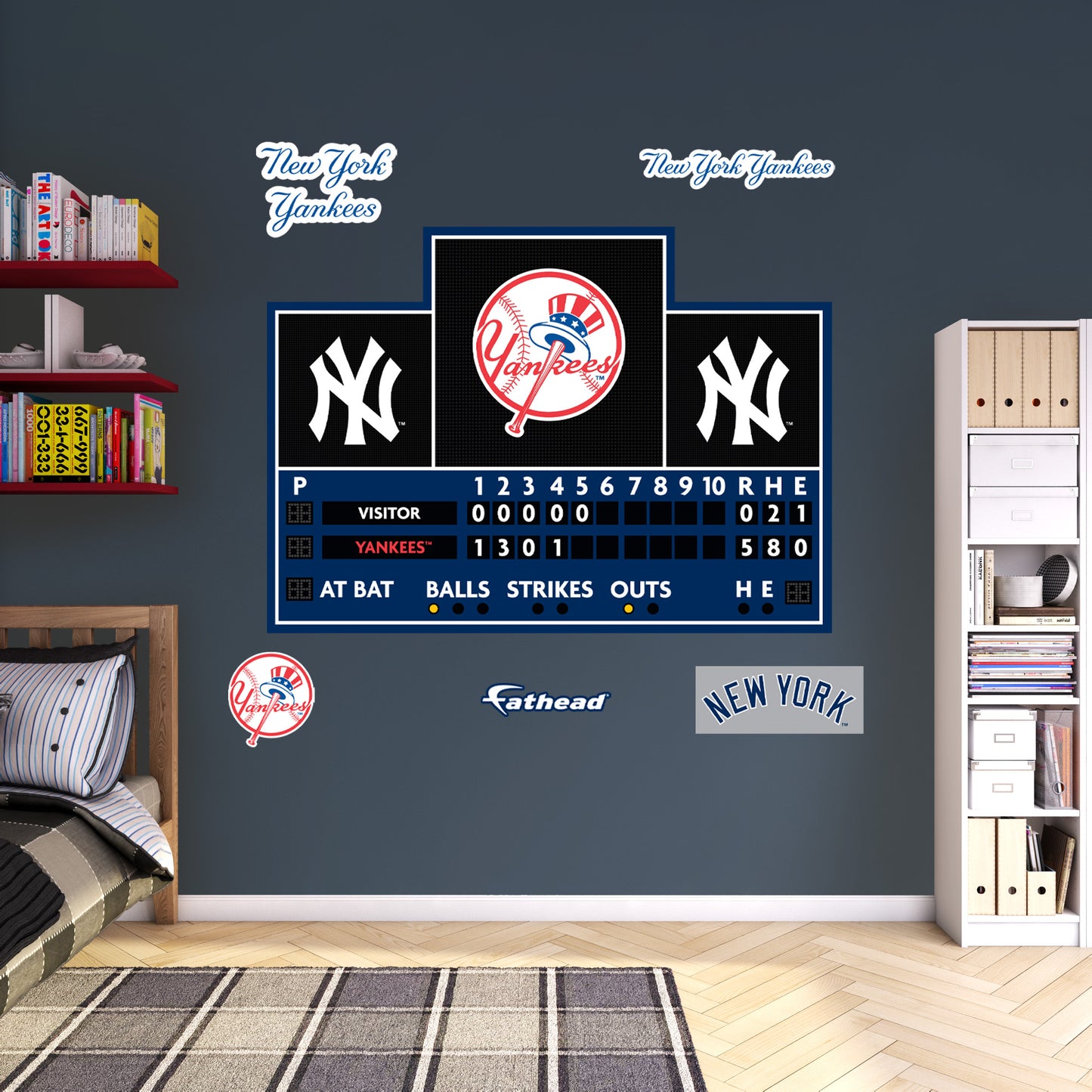 New York Yankees:  Scoreboard        - Officially Licensed MLB Removable     Adhesive Decal