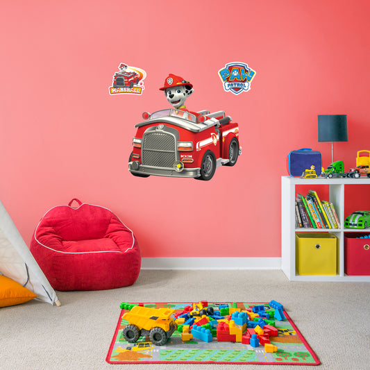 Paw Patrol: Marshall Vehicle RealBig        - Officially Licensed Nickelodeon Removable     Adhesive Decal