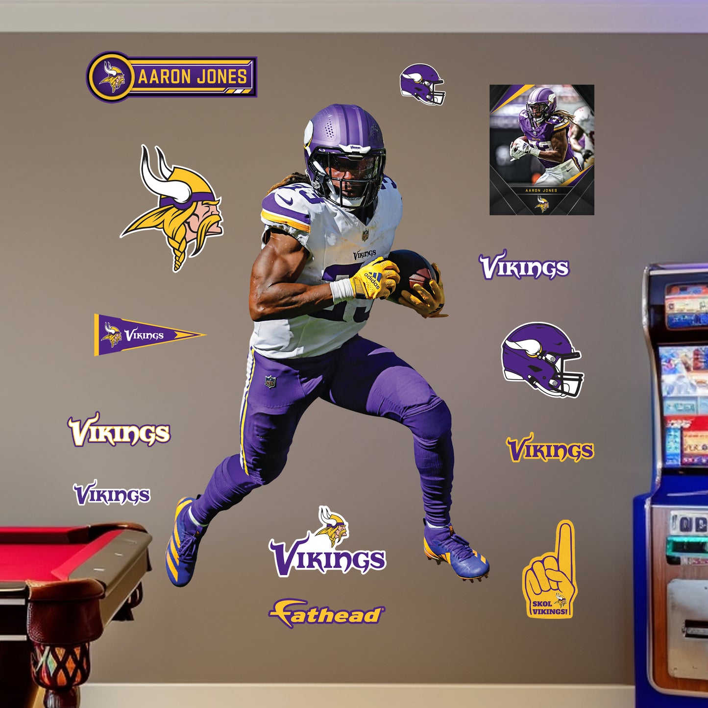 Life-Size Athlete +13 Decals  (51"W x 76"H) 