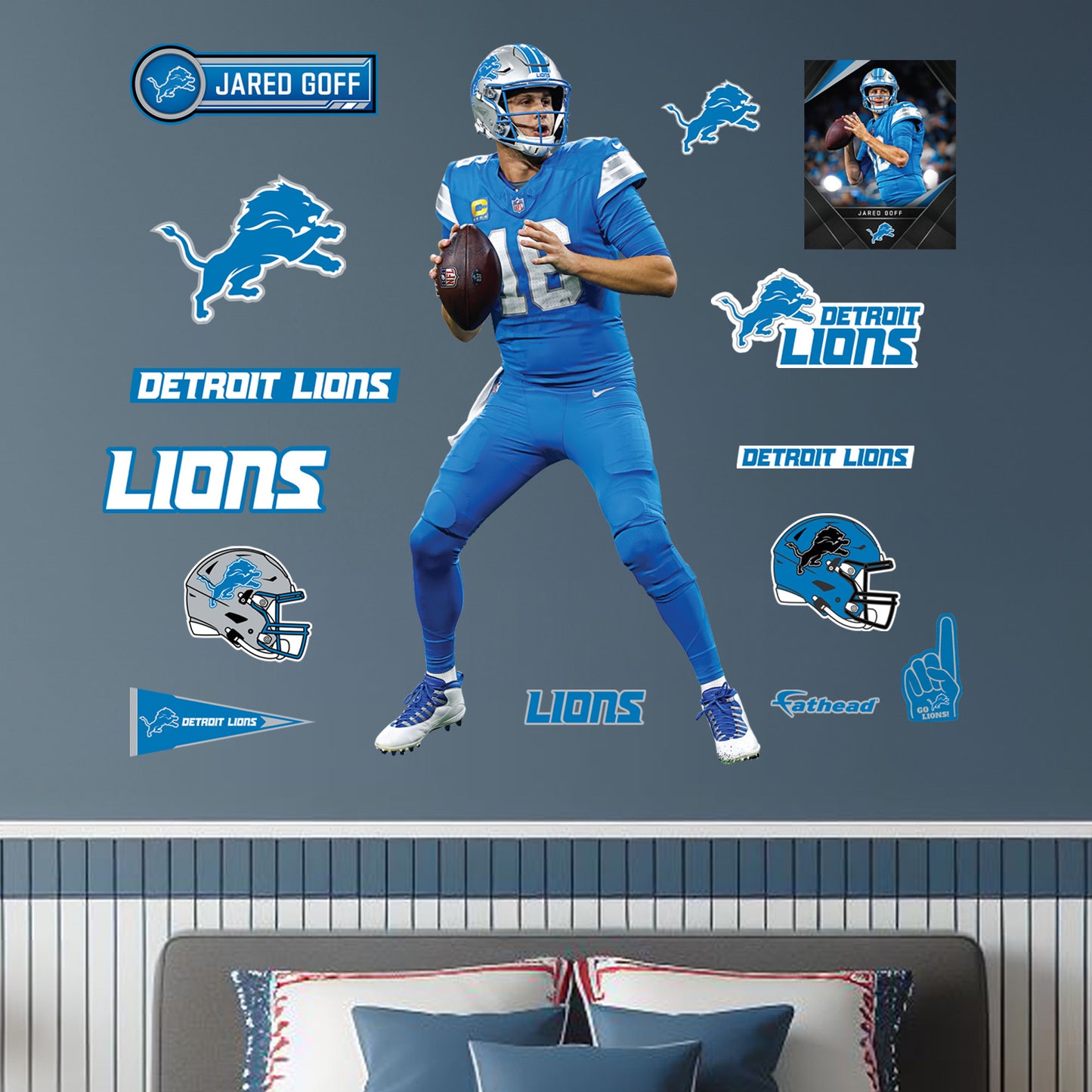 Life-Size Athlete +14 Decals  (42"W x 78"H) 