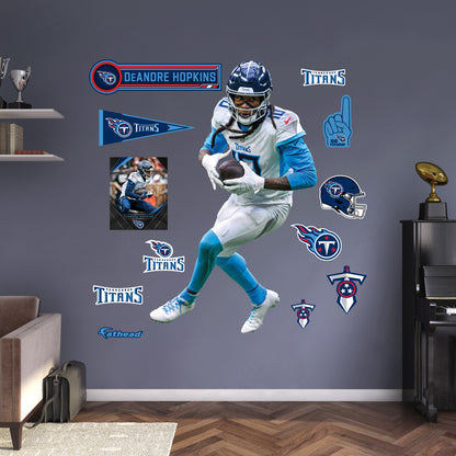 Tennessee Titans: DeAndre Hopkins         - Officially Licensed NFL Removable     Adhesive Decal