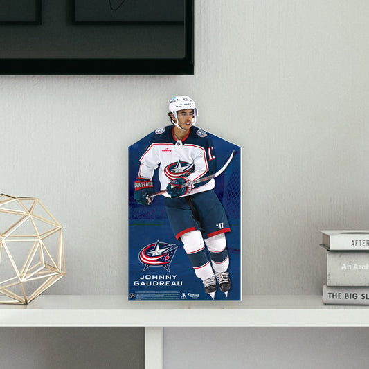 Columbus Blue Jackets: Johnny Gaudreau   Mini   Cardstock Cutout  - Officially Licensed NHL    Stand Out