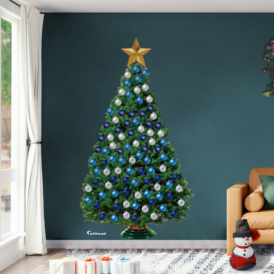 Toronto Blue Jays - Decorate Your Own Christmas Tree - Official MLB - Reusable Vinyl Wall Decals