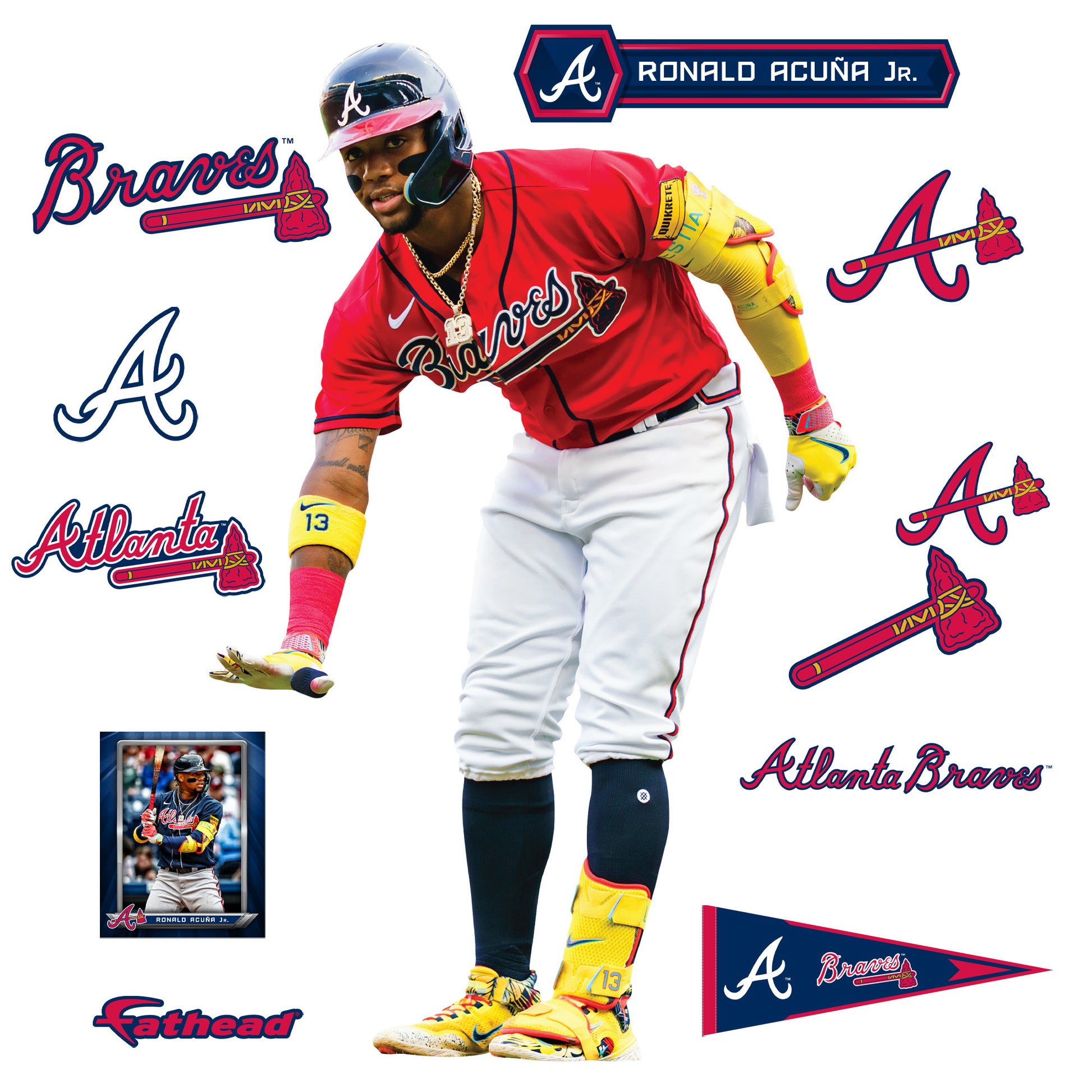 Atlanta Braves: Ronald Acuña Jr. Too Small - Officially Licensed MLB –  Fathead