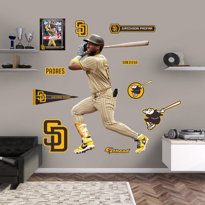 Jurickson Profar - RealBig Collection - Official MLB - San Diego Padres - Reusable Vinyl Wall Decals