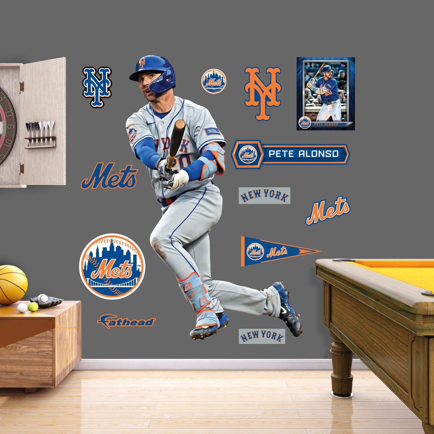 New York Mets: Pete Alonso 2023        - Officially Licensed MLB Removable     Adhesive Decal