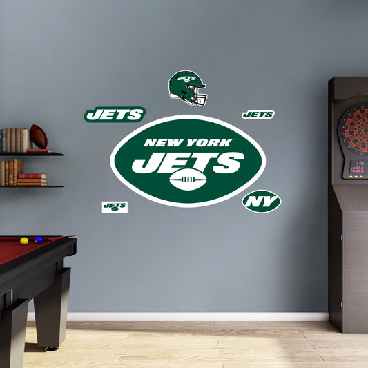 New York Jets:   Logo        - Officially Licensed NFL Removable     Adhesive Decal