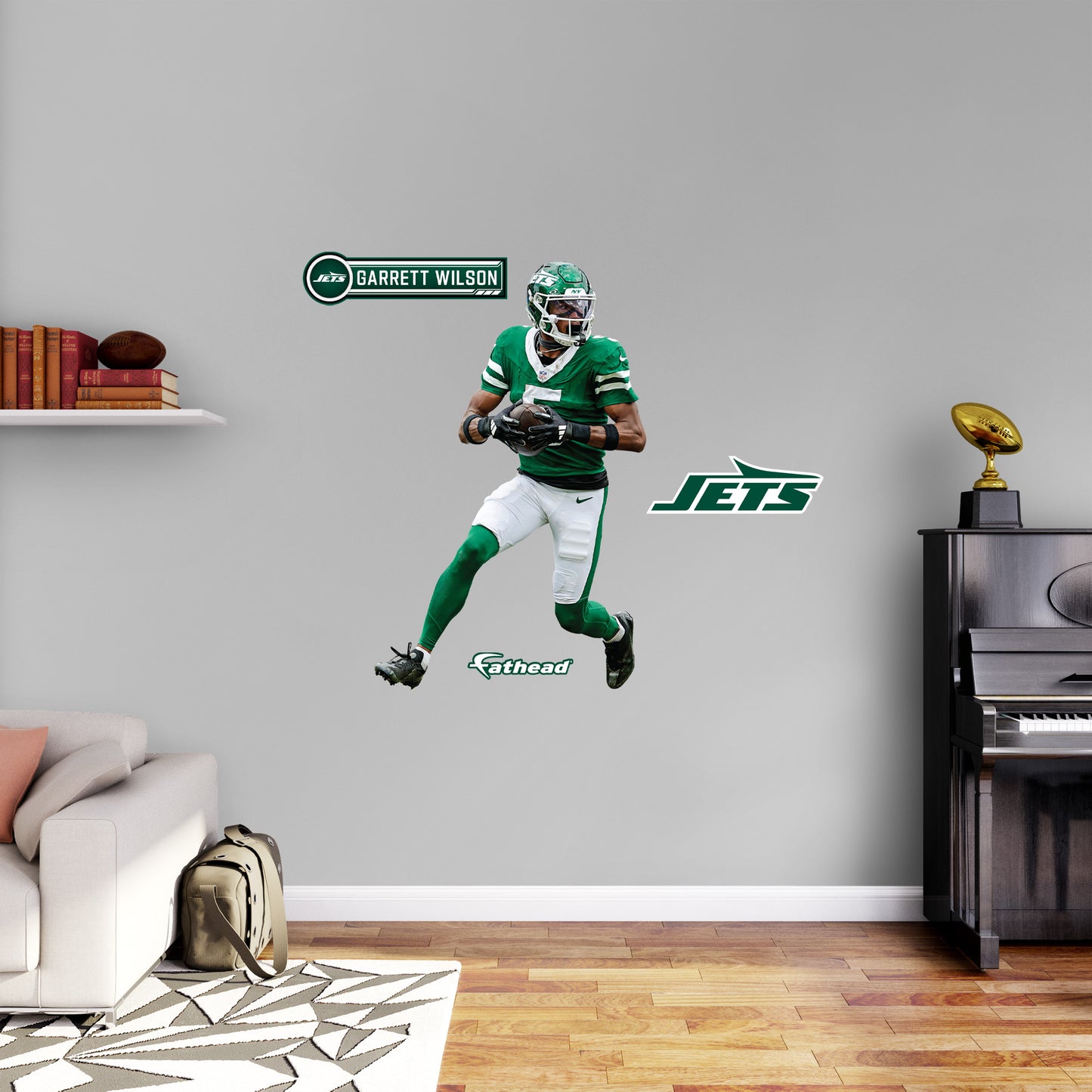 Garrett Wilson - RealBig Collection - Official NFL - New York Jets - Reusable Vinyl Wall Decals