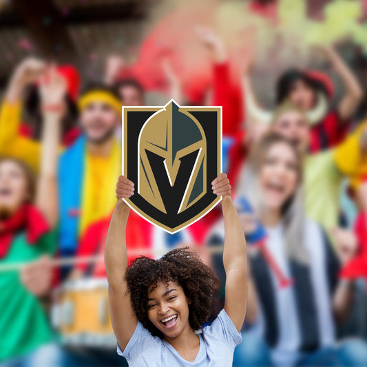 Vegas Golden Knights:   Logo   Foam Core Cutout  - Officially Licensed NHL    Big Head