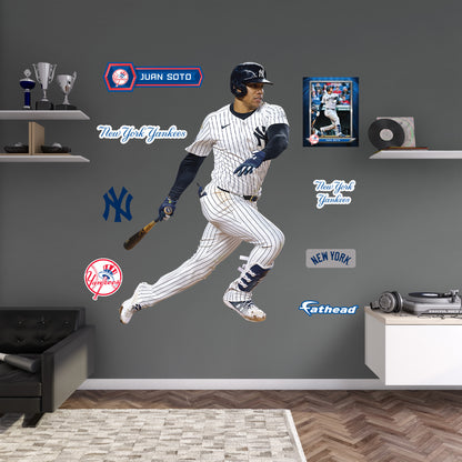 New York Yankees: Juan Soto Base Hit        - Officially Licensed MLB Removable     Adhesive Decal