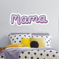 Mama Purple Mini Hearts        - Officially Licensed Big Moods Removable     Adhesive Decal