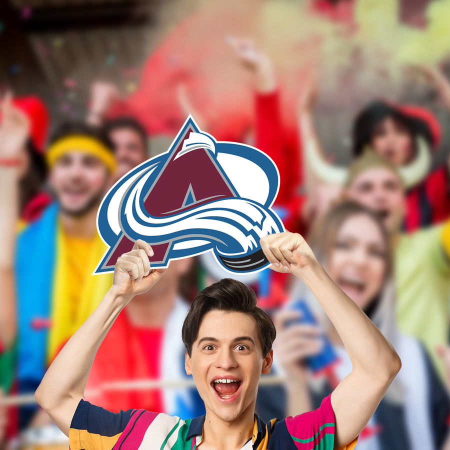 Logo - Big Head - Official NHL - Colorado Avalanche - Foam Core Cutout