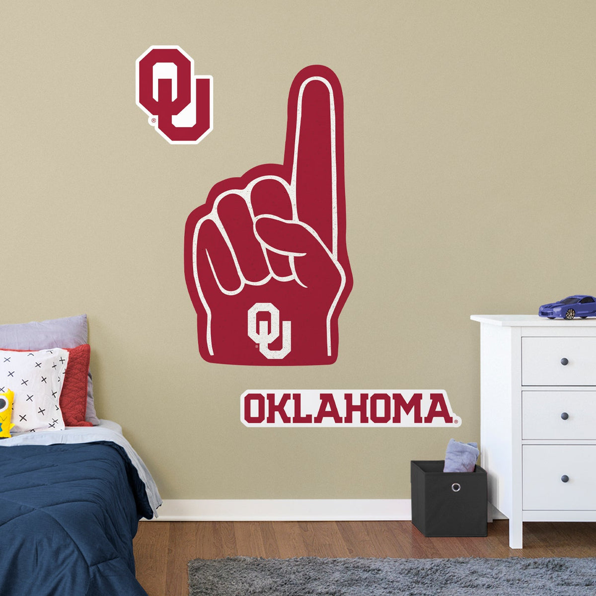 Sooners Graphics Oklahoma Sooners - RealBig Foam Finger Collection - Official NCAA - Re ...