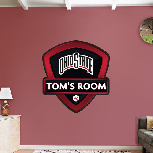 Ohio State Buckeyes:  2023 Badge Personalized Name        - Officially Licensed NCAA Removable     Adhesive Decal