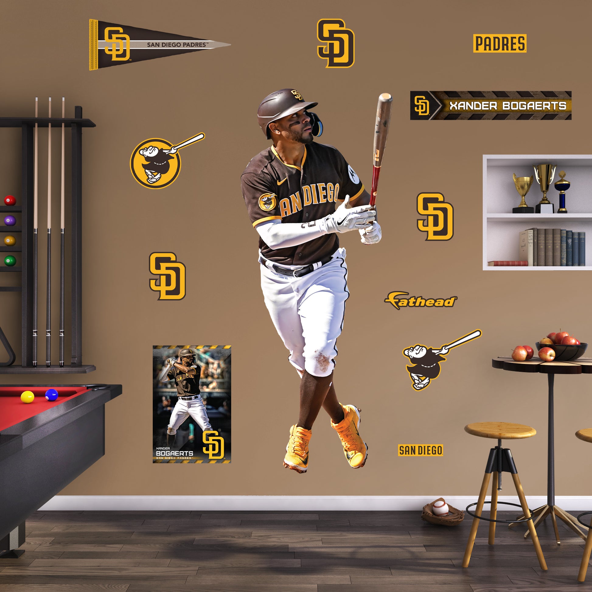 San Diego Padres: Xander Bogaerts 2023 - Officially Licensed MLB Removable  Adhesive Decal