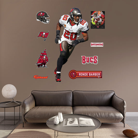 Tampa Bay Buccaneers: Ronde Barber  Legend        - Officially Licensed NFL Removable     Adhesive Decal