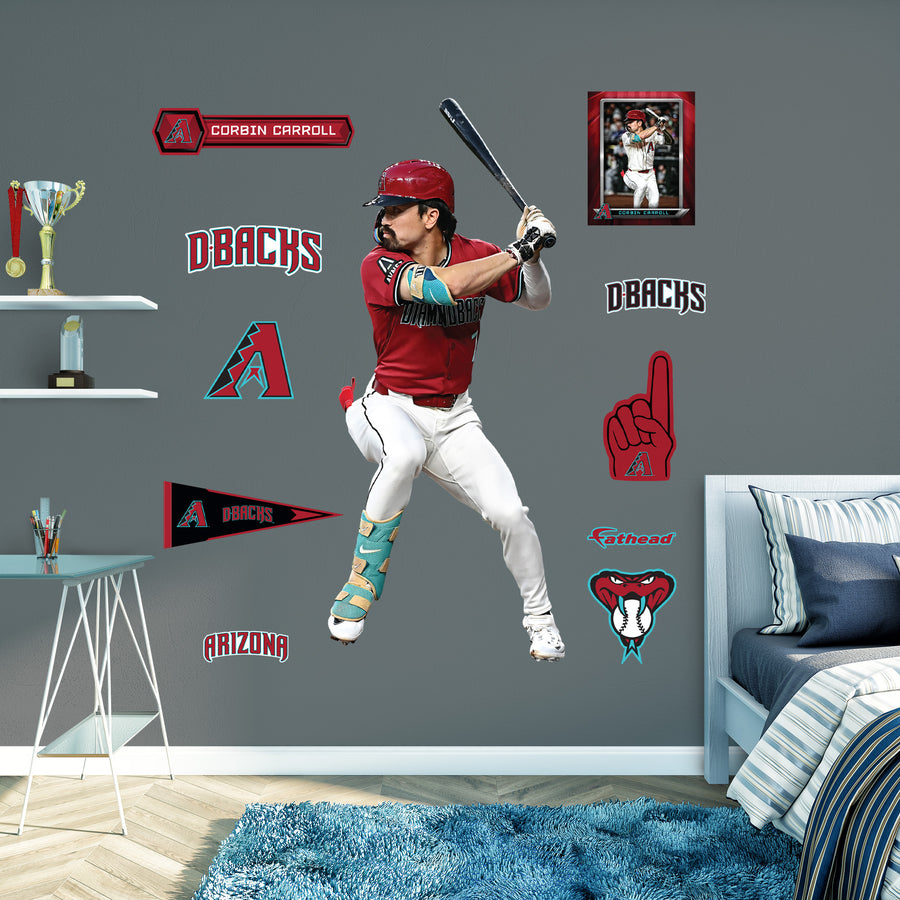 Corbin Carroll - RealBig Collection - Official MLB - Arizona Diamondbacks - Reusable Vinyl Wall Decals #2