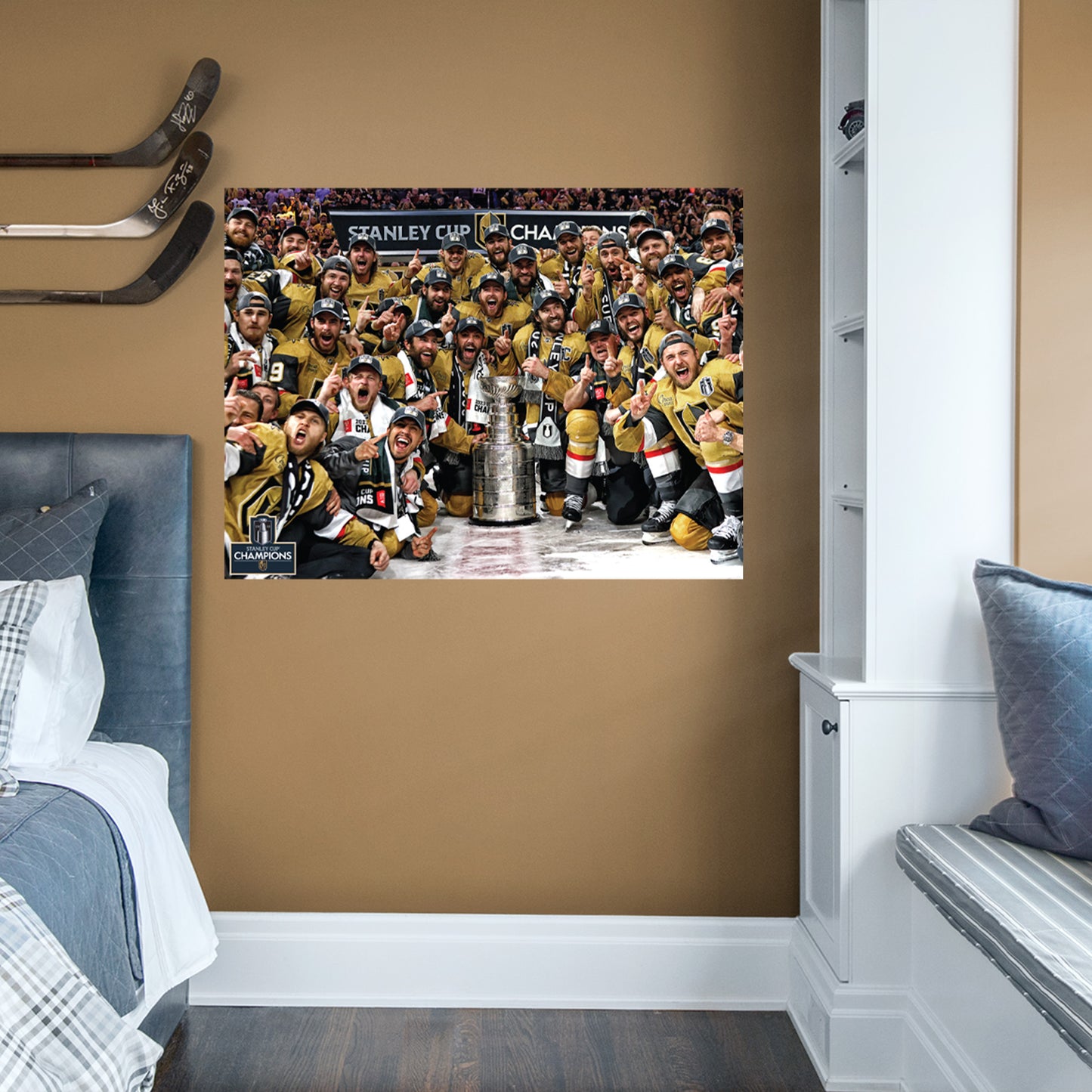 Vegas Golden Knights:  2023 Team Stanley Cup Pose Poster        - Officially Licensed NHL Removable     Adhesive Decal