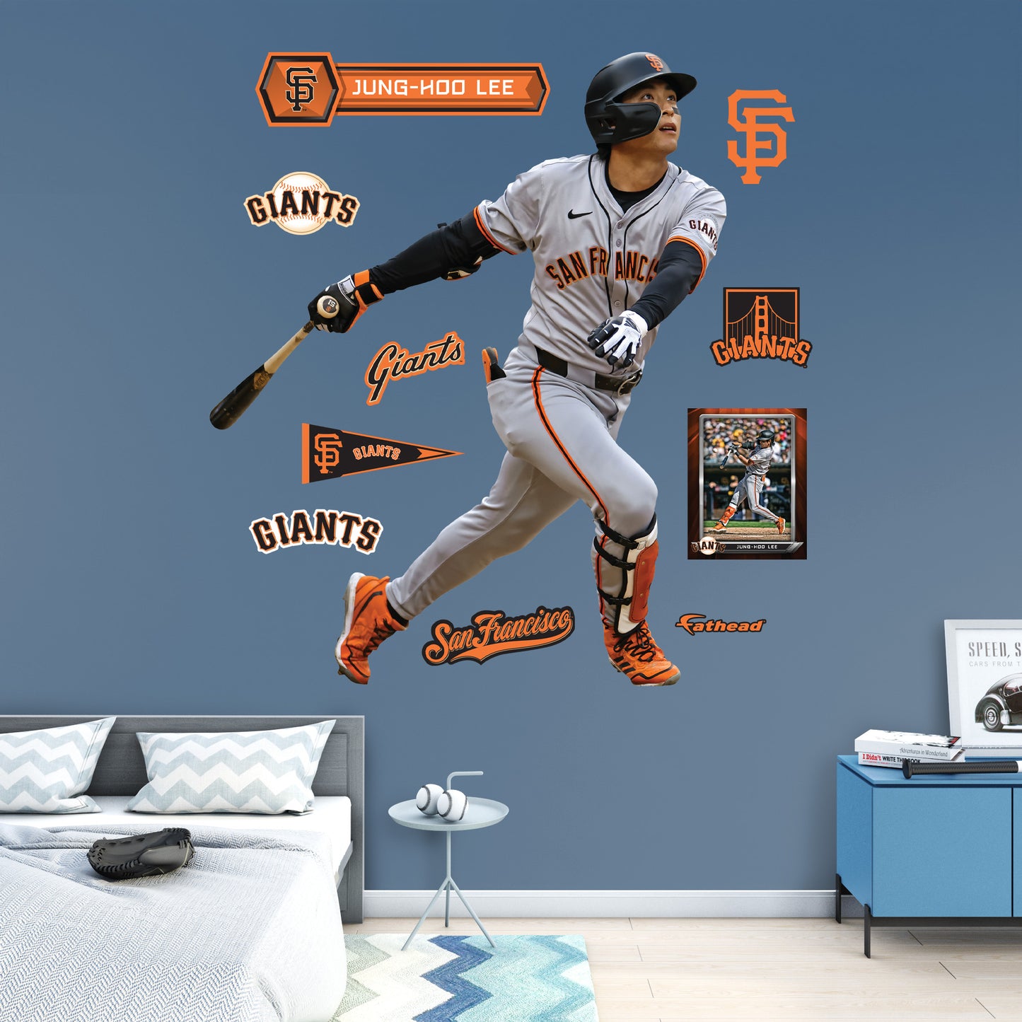 Jung-Hoo Lee - RealBig Collection - Official MLB - San Francisco Giants - Reusable Vinyl Wall Decals