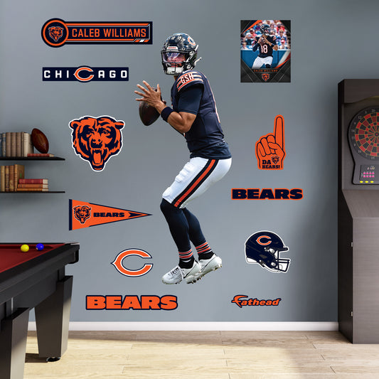 Chicago Bears: Caleb Williams         - Officially Licensed NFL Removable     Adhesive Decal