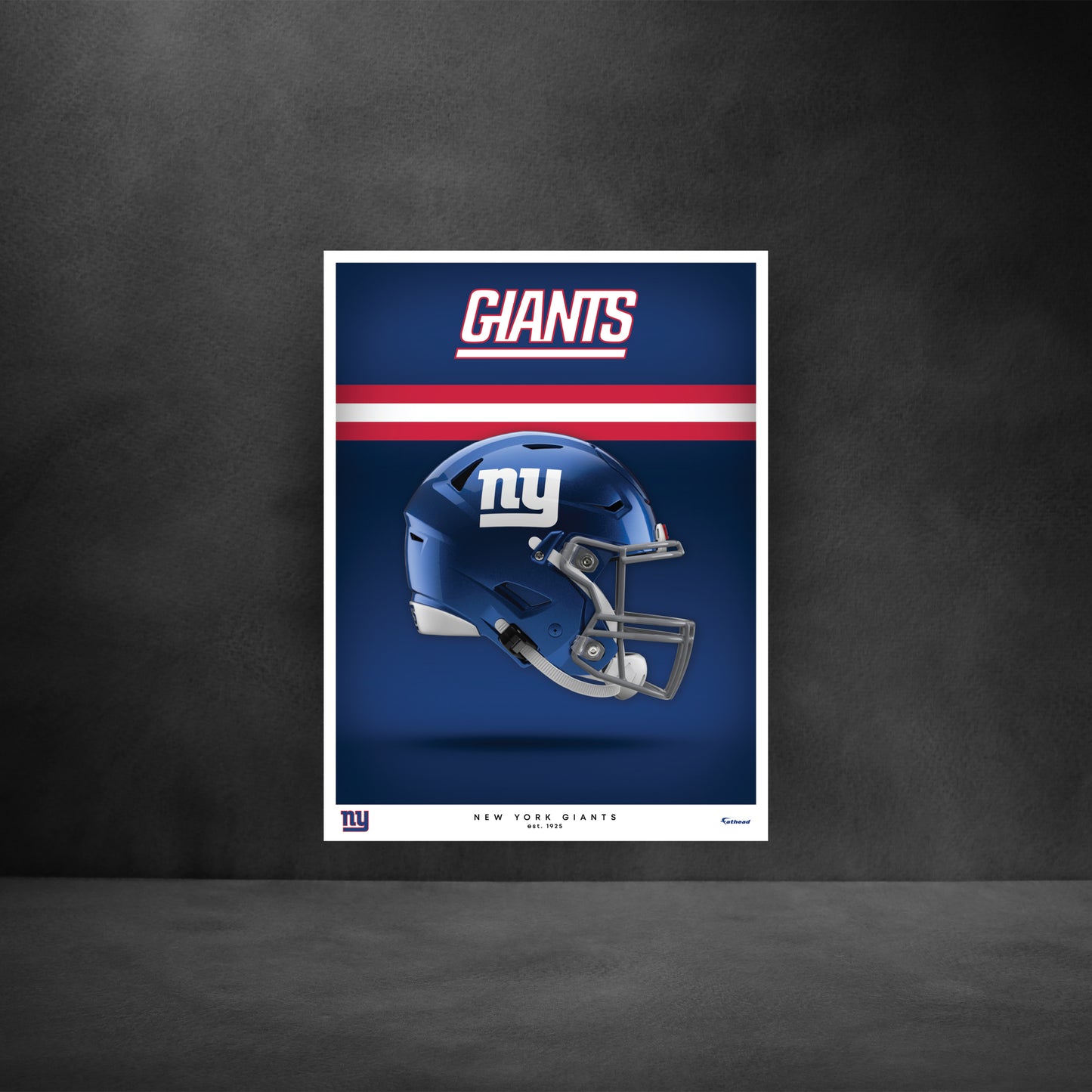 New York Giants - Helmet Series - Peel & Stick Poster - Official NFL - Reusable Vinyl Wall Decal