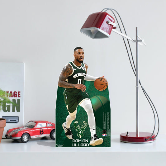 Milwaukee Bucks: Damian Lillard Mini   Cardstock Cutout  - Officially Licensed NBA    Stand Out