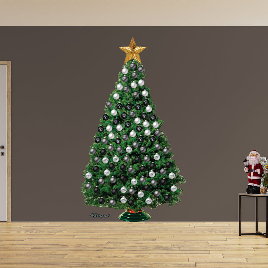 Brooklyn Nets - Decorate Your Own Christmas Tree - Official NBA - Reusable Vinyl Wall Decals