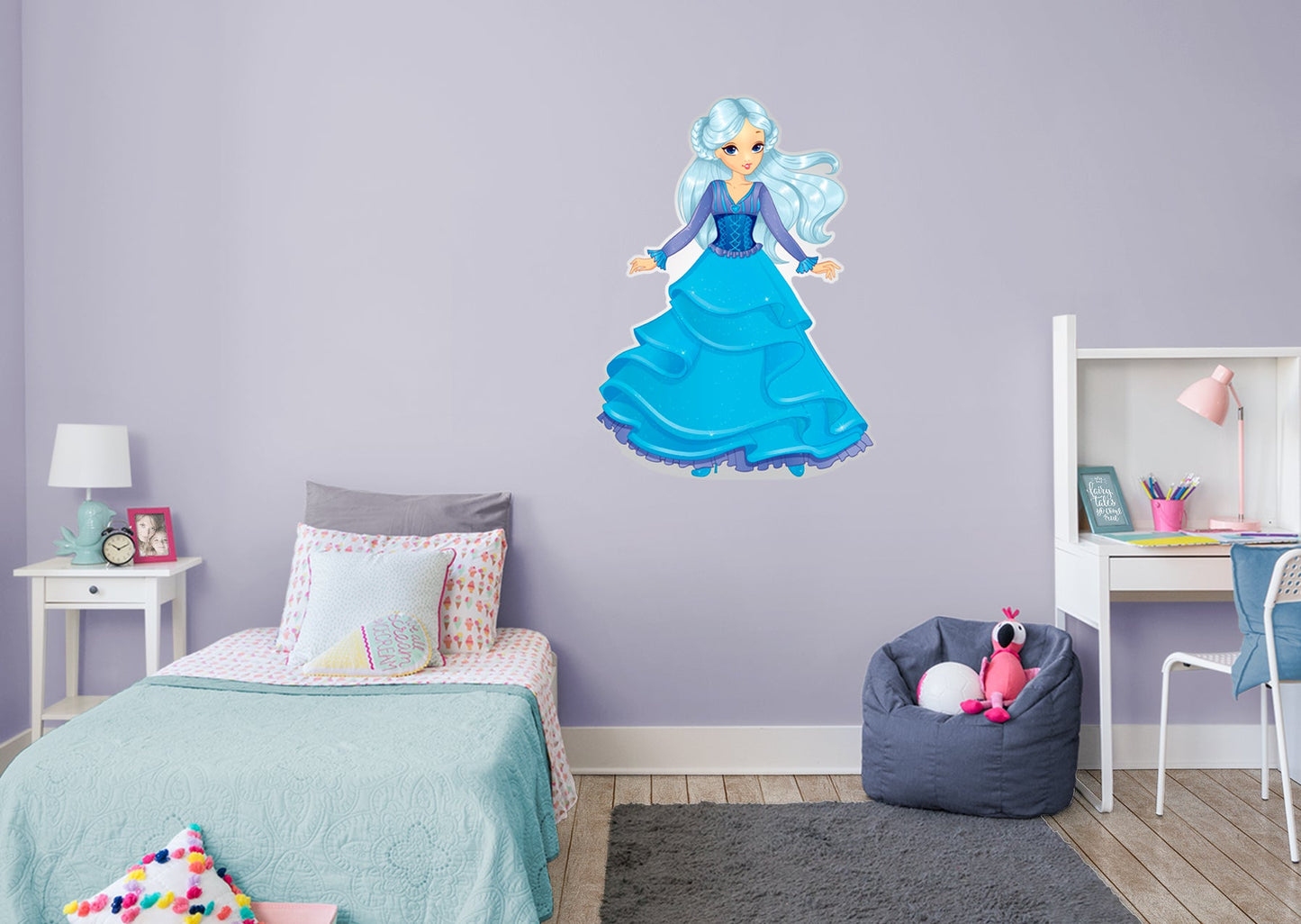 Nursery: Princess Fancy Princess Part One Character        -   Removable Wall   Adhesive Decal