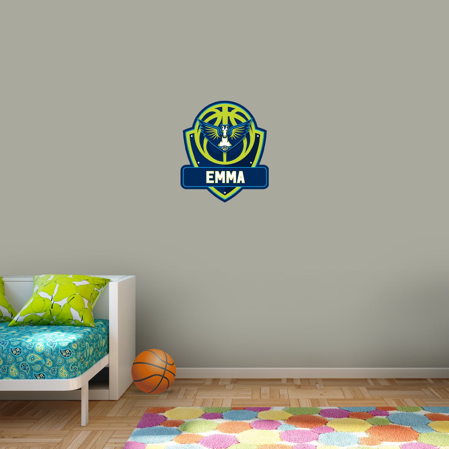 Dallas Wings: Badge Personalized Name        - Officially Licensed WNBA Removable     Adhesive Decal