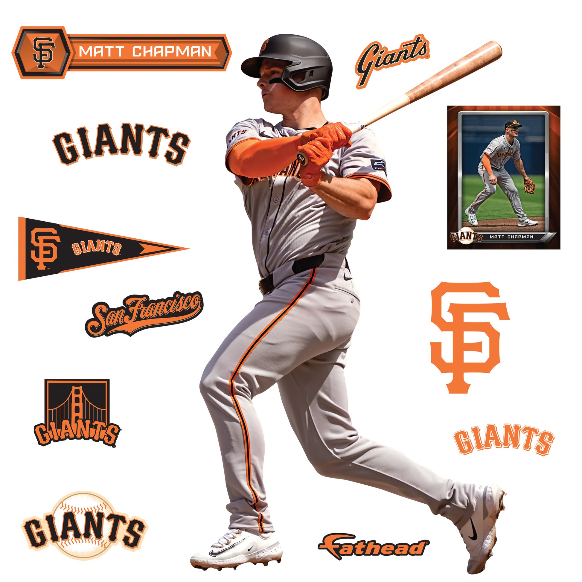 Life-Size Athlete +11 Decals  (46"W x 78"H) 