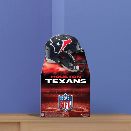 Houston Texans:  Helmet  Mini   Cardstock Cutout  - Officially Licensed NFL    Stand Out