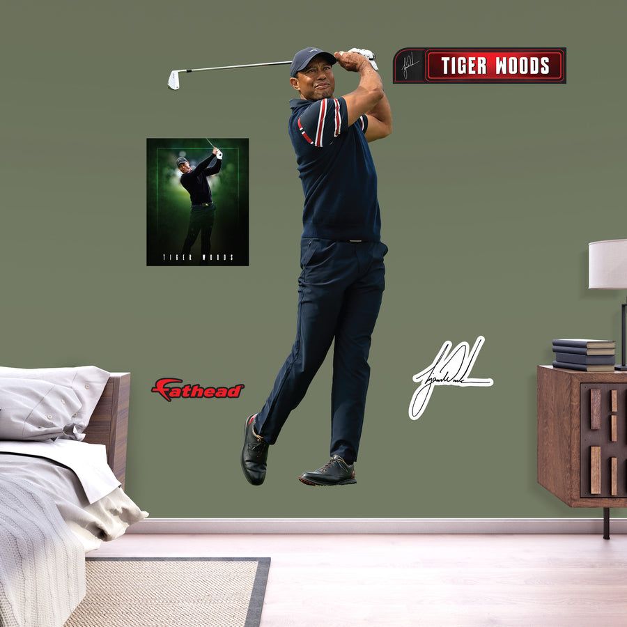 Tiger Woods - RealBig Iron Collection - Officially Licensed - Reusable Vinyl Wall Decals