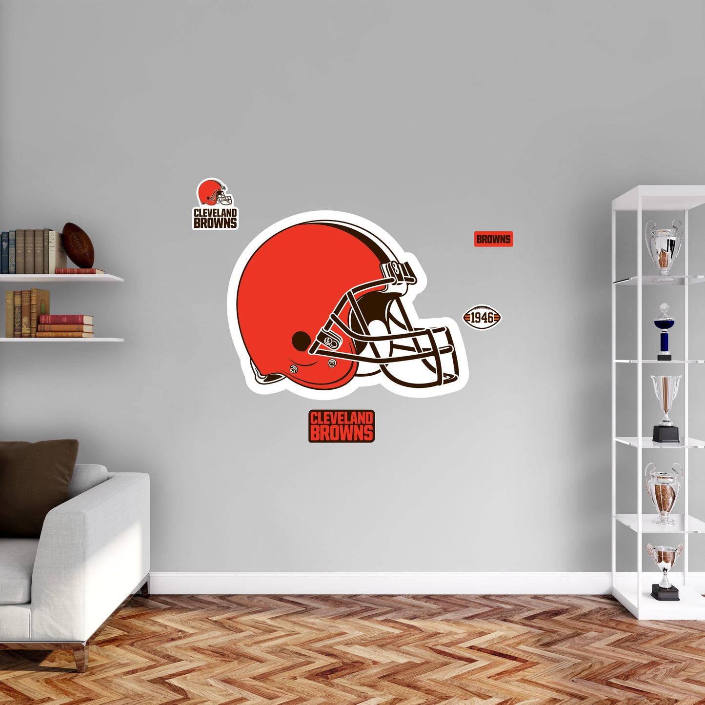 Cleveland Browns:  2022 Logo        - Officially Licensed NFL Removable     Adhesive Decal
