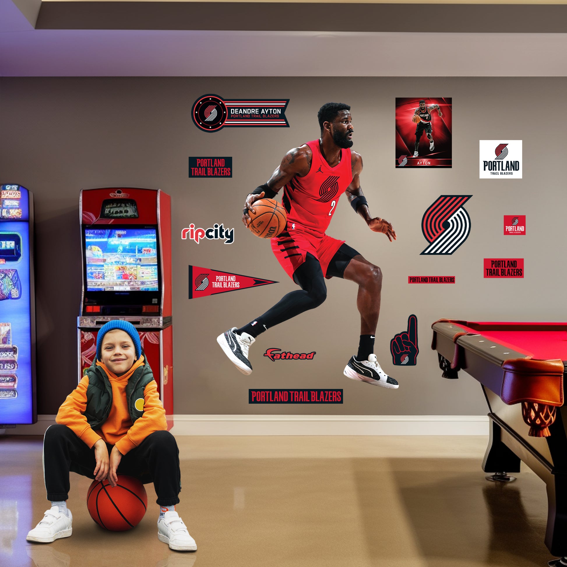 Life-Size Athlete +13 Decals  (49.5"W x 78"H) 