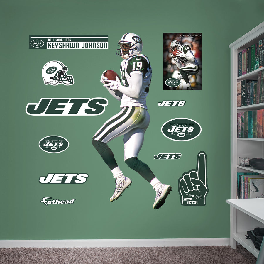 Keyshawn Johnson Legend - RealBig Collection - Official NFL - New York Jets - Reusable Vinyl Wall Decals