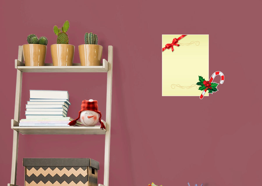 Christmas:  Candy Cane Dry Erase        -   Removable     Adhesive Decal