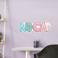 No Cap Lettering        - Officially Licensed Big Moods Removable     Adhesive Decal