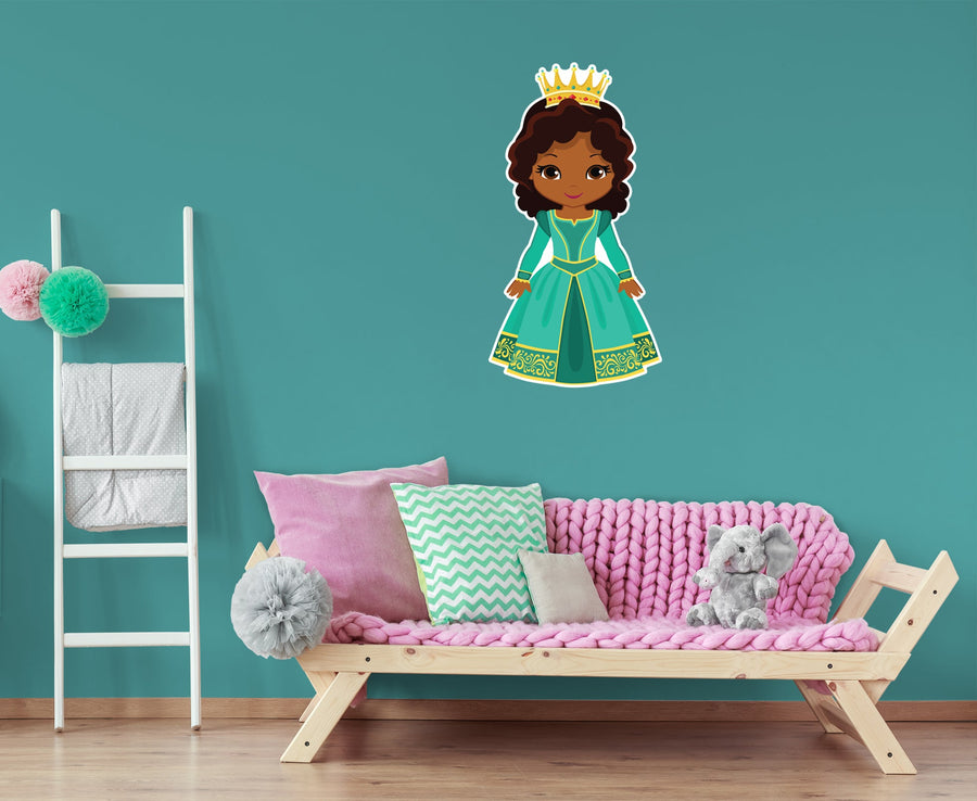 Nursery: Princess Crown Character        -   Removable Wall   Adhesive Decal